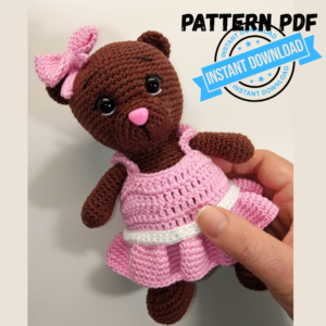 PATTERN PDF ORSETTO CON VESTITO