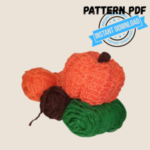 Pattern PDF Zucca all’Uncinetto Punto Waffle – Decorazione Autunnale e Halloween