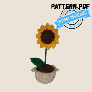 vaso girasole pattern pdf