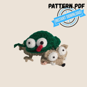 Sottotazza Scoiattolo Funny all'Uncinetto – Schema Amigurumi PDF Italiano